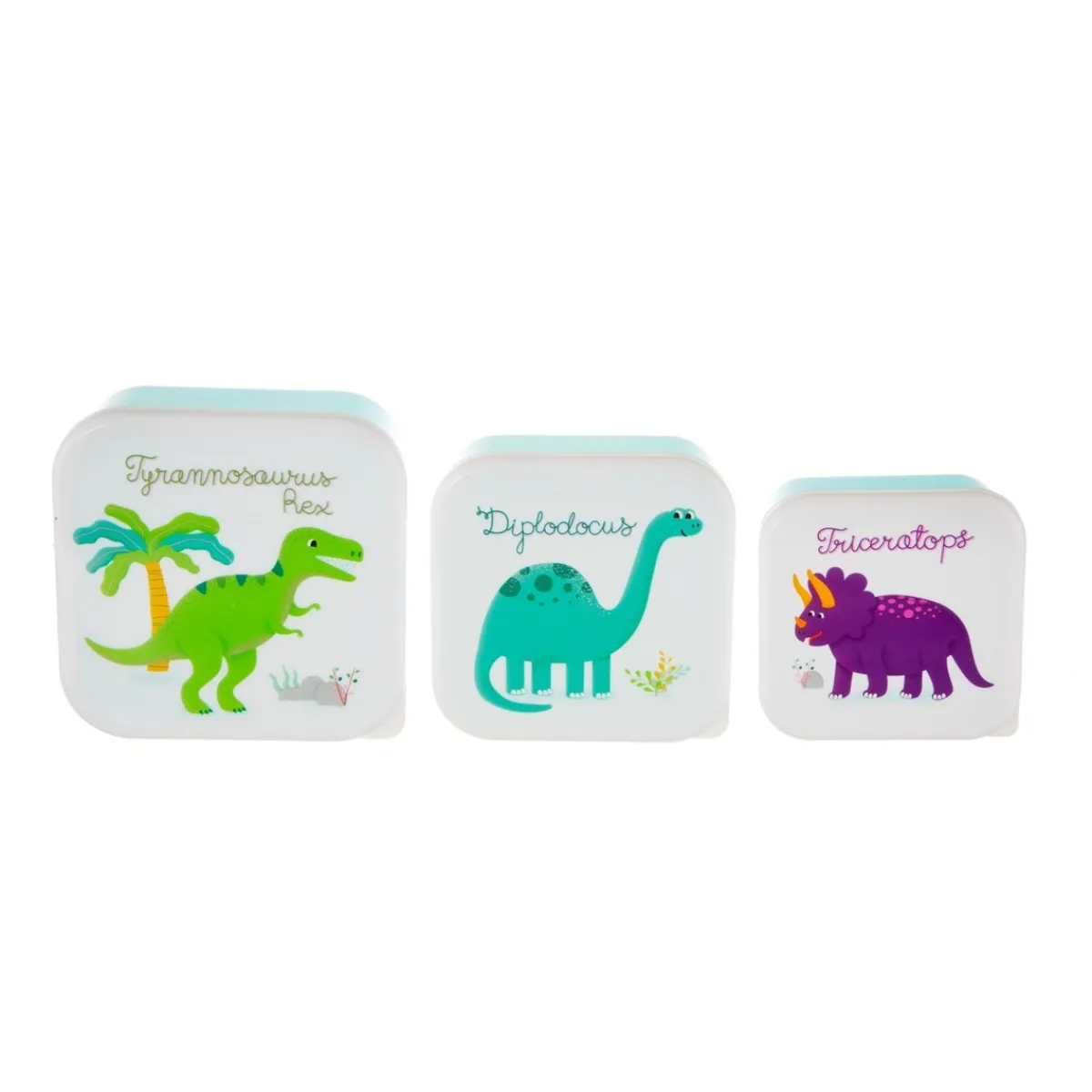 Best Sass and Belle Roarsome Dinosaurs Lunch Boxes - Set of 3