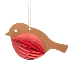 New Sass and Belle Robin Honeycomb Paper Hanging Decoration