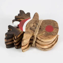 Discount Sass and Belle Rudolph the Reindeer Coasters - Set of 4