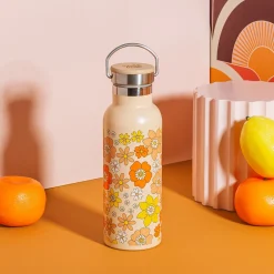 Discount Sass and Belle 70s Floral Water Bottle