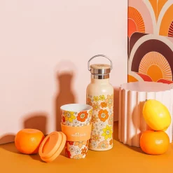 Discount Sass and Belle 70s Floral Water Bottle