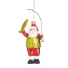 New Sass and Belle Santa Fishing Shaped Bauble
