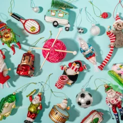 New Sass and Belle Santa Fishing Shaped Bauble