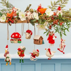 Sale Sass and Belle Santa Mouse Hanging Decoration