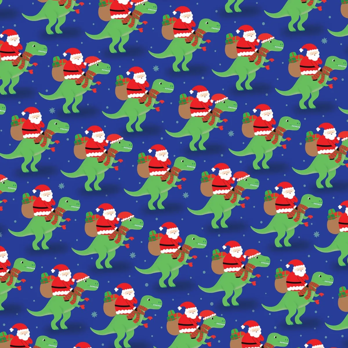 Best Sass and Belle Santa on Dino Gift Wrap