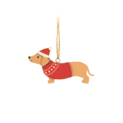 Discount Sass and Belle Sausage Dog Flat Wooden Decoration