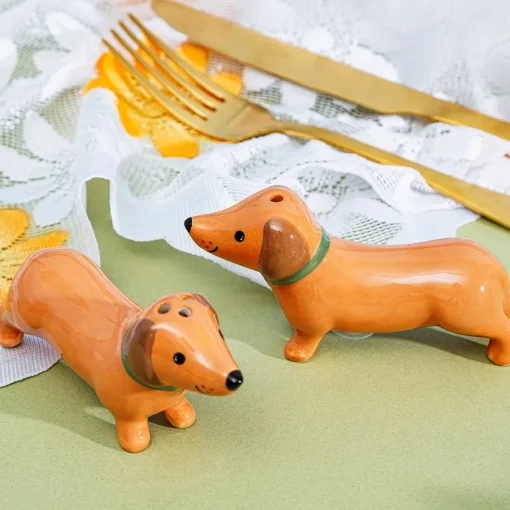 Clearance Sass and Belle Sausage Dog Salt & Pepper Shakers