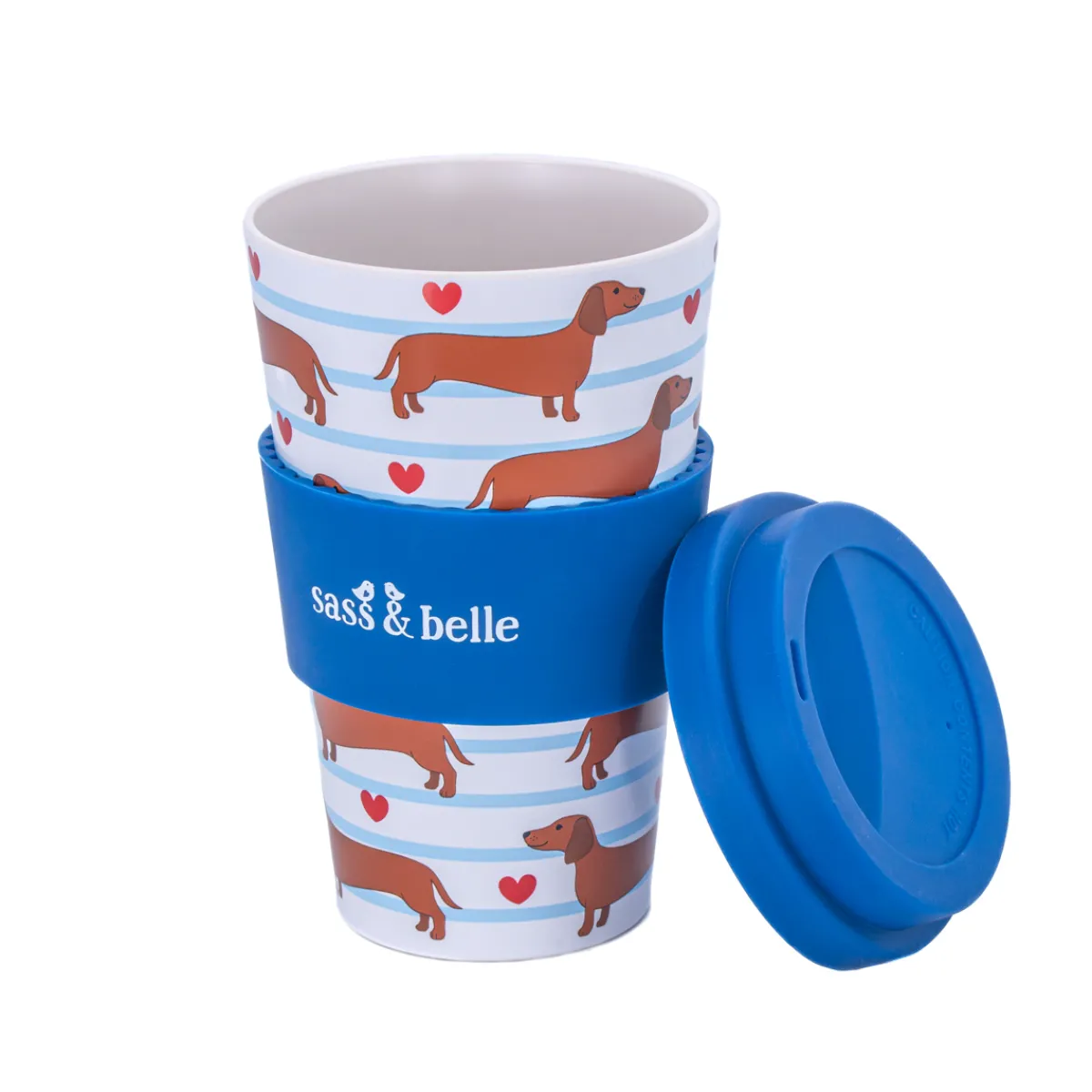Outlet Sass and Belle Sausage Dog Travel Coffee Cup
