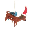 Online Sass and Belle Sausage Dog with Tree Felt Decoration