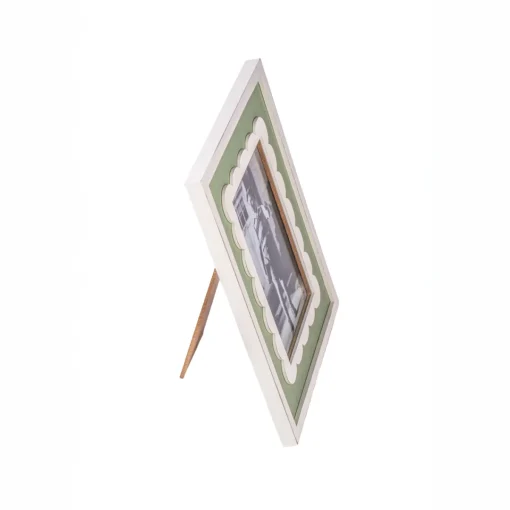 Outlet Sass and Belle Scalloped Green Photo Frame