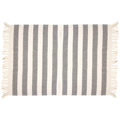 New Sass and Belle Scandi Boho Stripe Blanket Throw