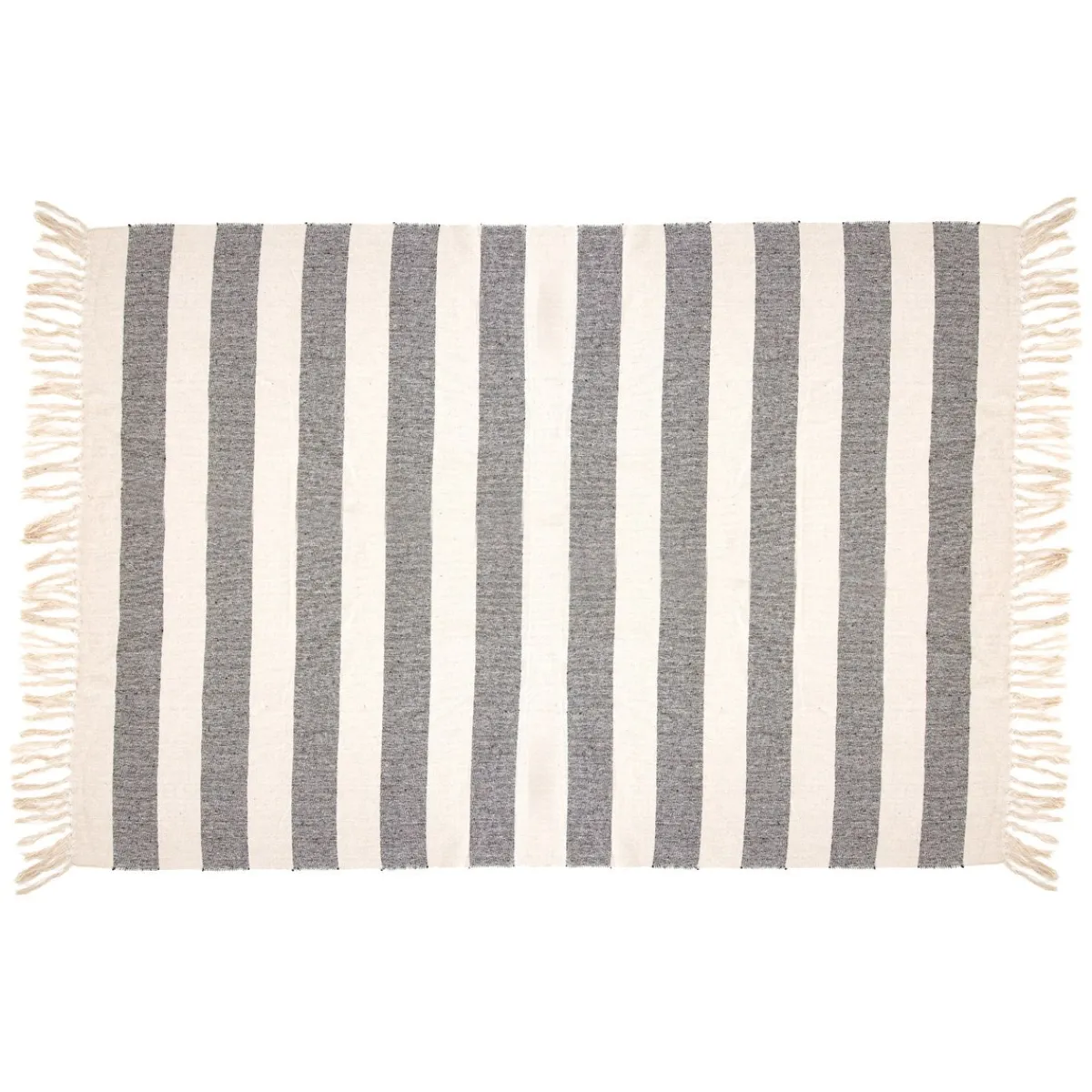 New Sass and Belle Scandi Boho Stripe Blanket Throw