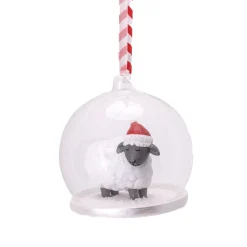 Online Sass and Belle Sheep in Snow Dome Bauble