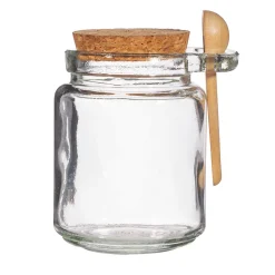 Clearance Sass and Belle Small Jar with Cork Lid and Spoon