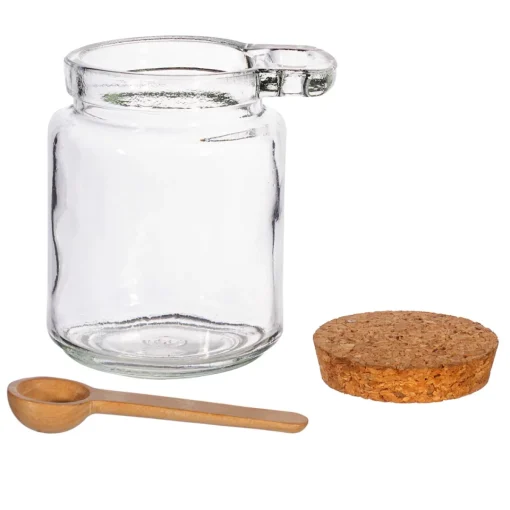 Clearance Sass and Belle Small Jar with Cork Lid and Spoon