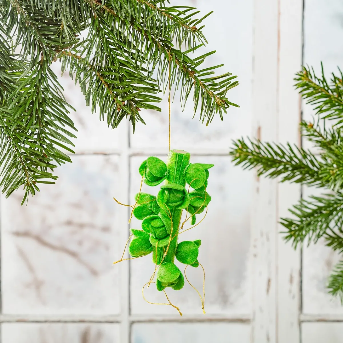 Clearance Sass and Belle Sprout Branch Felt Decorations - Set of 9