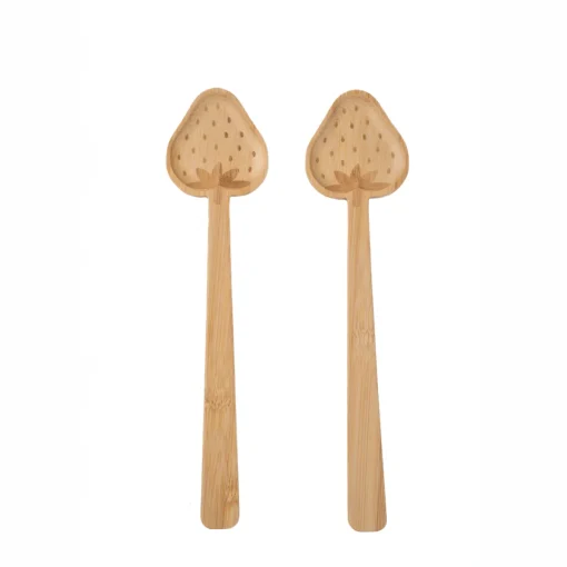 Online Sass and Belle Strawberry Bamboo Salad Servers