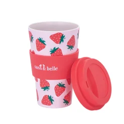 Sale Sass and Belle Strawberry Travel Coffee Cup