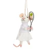 Sass and Belle Tennis Mouse Felt Hanging Decoration