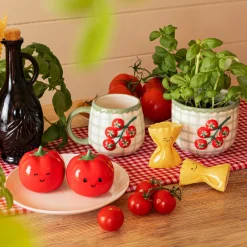 Hot Sass and Belle Tomato Salt & Pepper Shakers