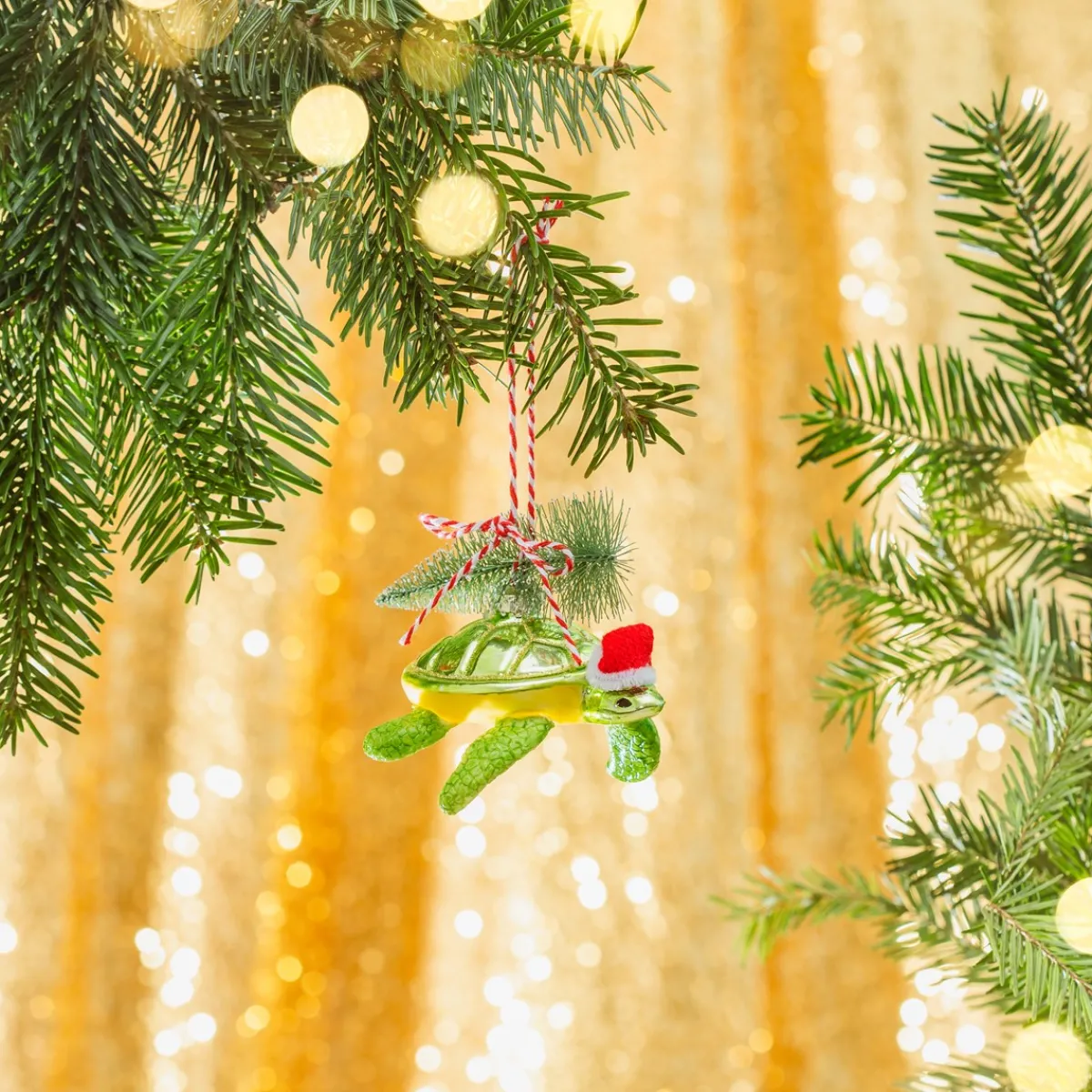 Sass and Belle Turtle with Christmas Tree Shaped Bauble