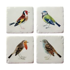 Discount Sass and Belle Vintage Birds Coasters - Set of 4