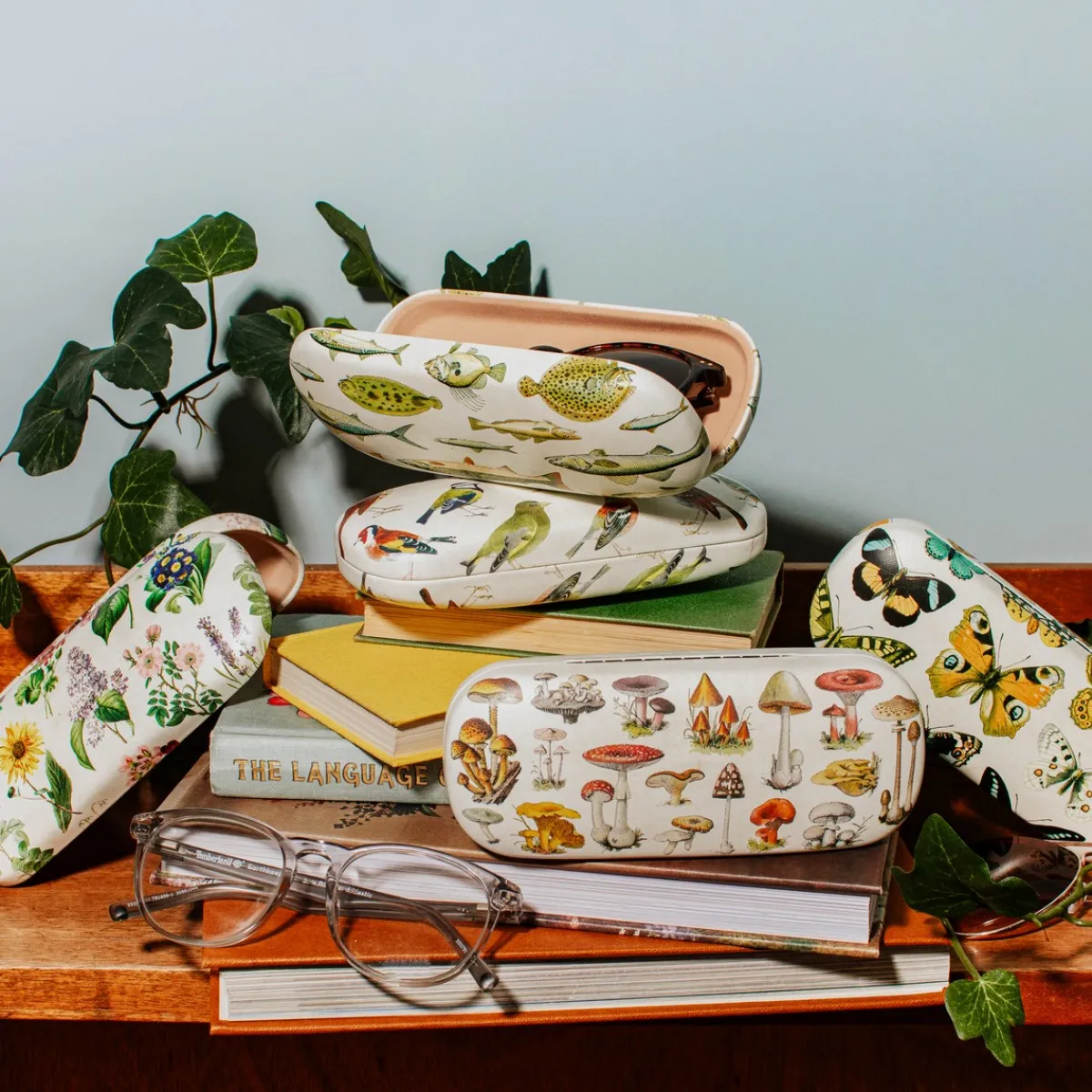 Sass and Belle Vintage Birds Glasses Case