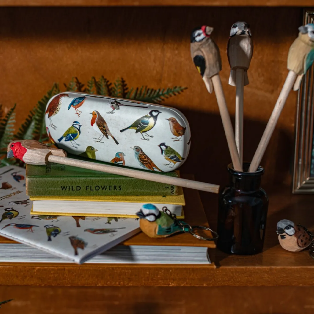 Sass and Belle Vintage Birds Glasses Case