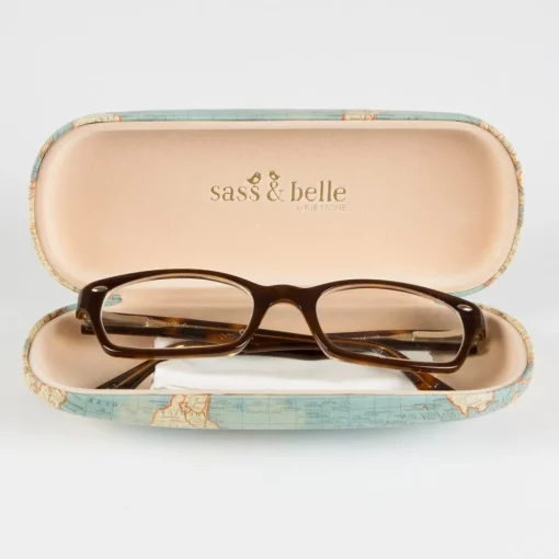 Clearance Sass and Belle Vintage Map Glasses Case