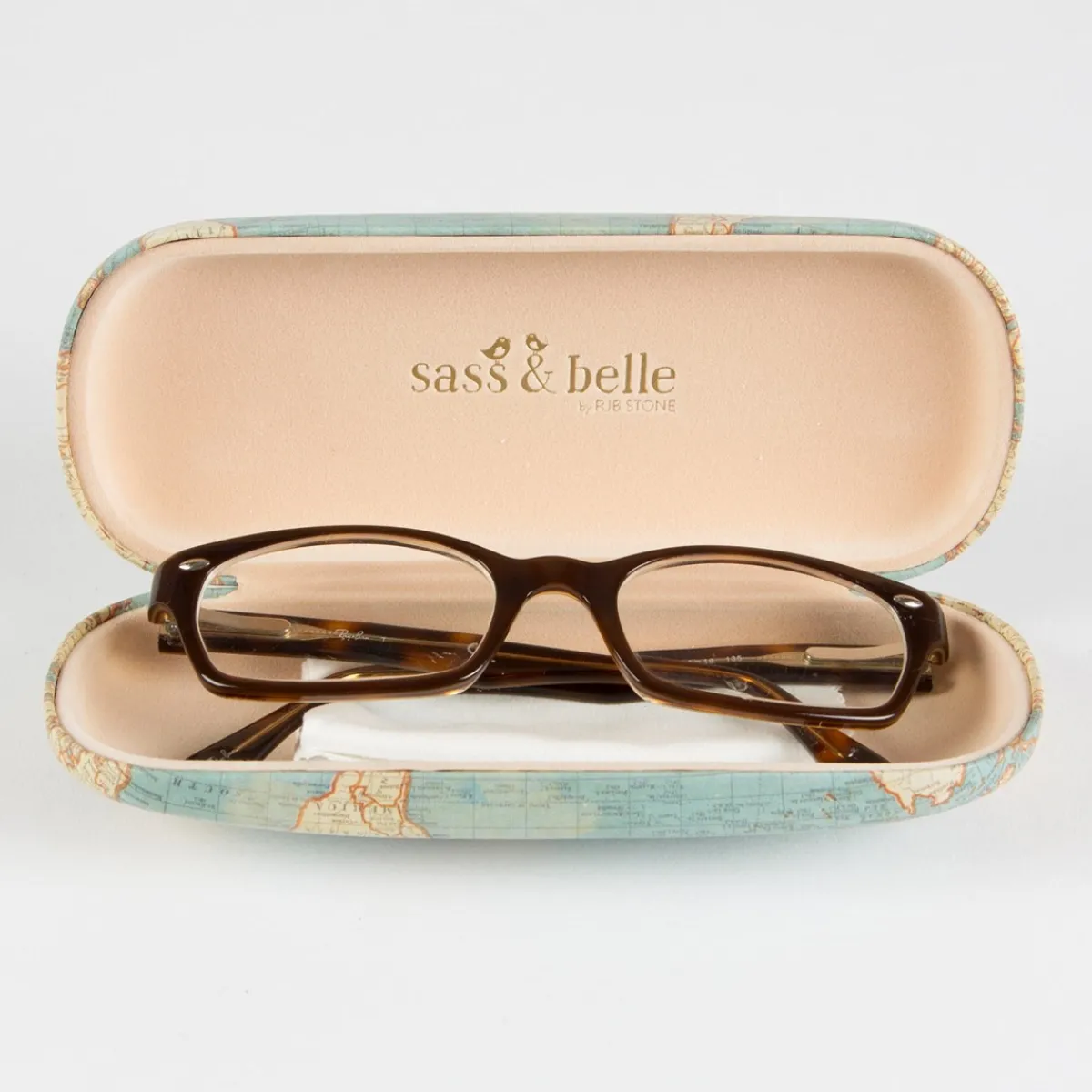 Clearance Sass and Belle Vintage Map Glasses Case