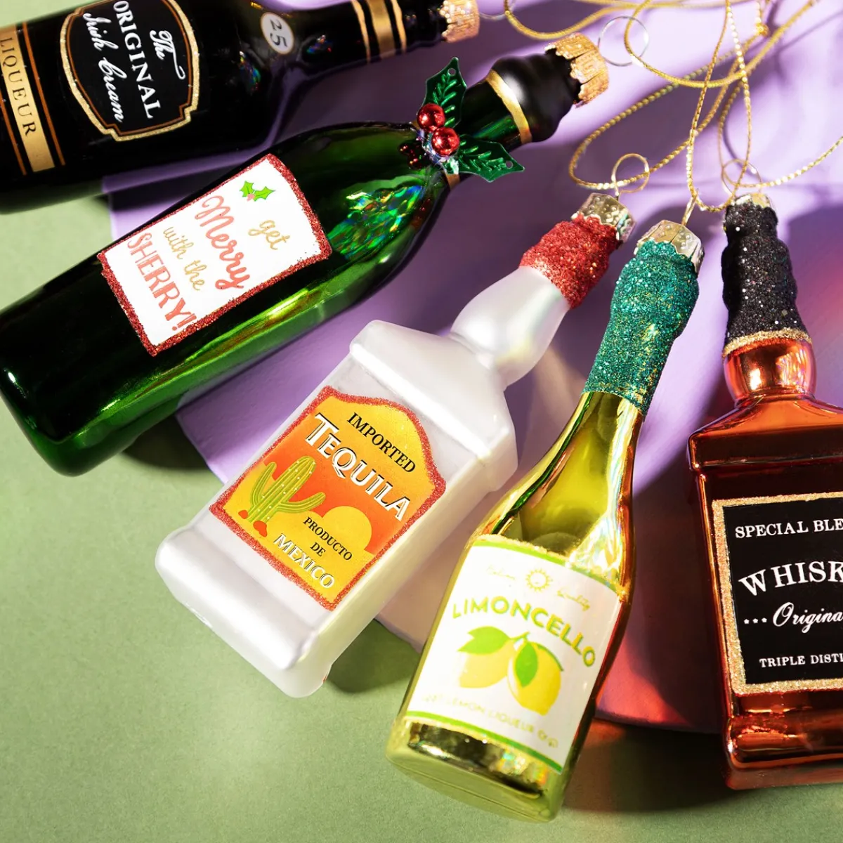 Sale Sass and Belle Whisky Bottle Bauble
