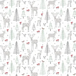 Clearance Sass and Belle Winter Forest Folk Deer Wrapping Paper