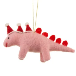 New Sass and Belle Wonderland Christmas Stegosaurus Hanging Felt Decoration