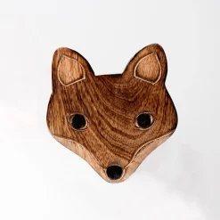 Discount Sass and Belle Wooden Brown Fox Coasters - Set of 6