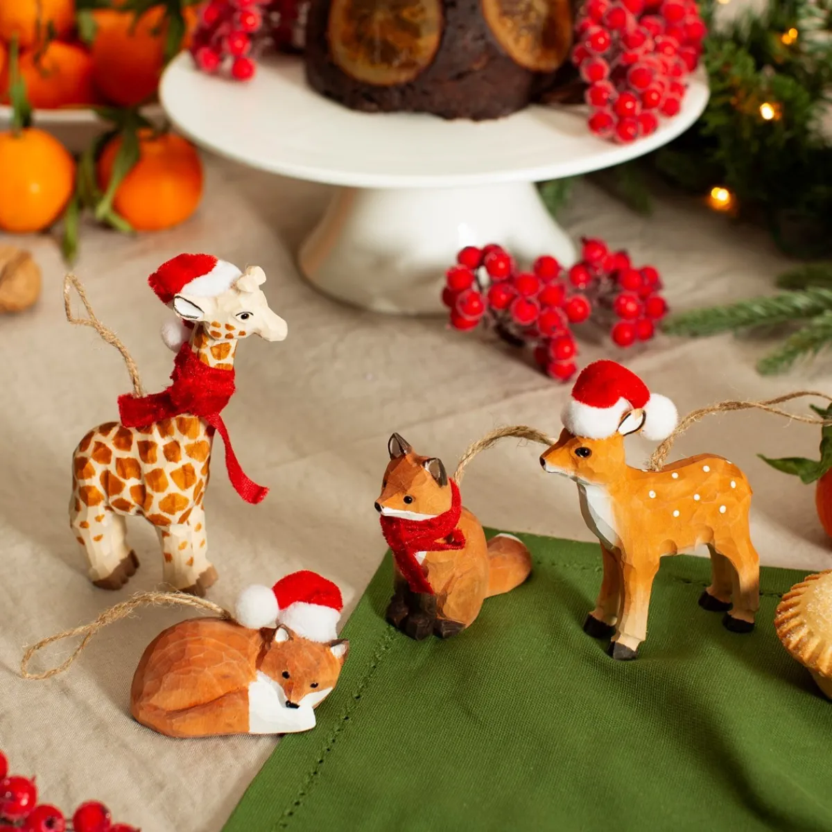 New Sass and Belle Wooden Deer Hanging Decoration