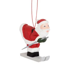 Sale Sass and Belle Wooden Skiing Santa Decoration