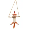 Clearance Sass and Belle Woodland Fun Festive Fox Hanging Felt Decoration